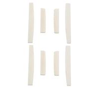 VENEKA 4 Set Di 8 Pezzi 6 Corde Per Chitarra Acustica Bone Bridge E Dado Realizzato In Real Bone
