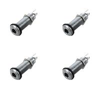 VENEKA 4 X 1/4 Cilindro cromato Buendig Montato Presa per Chitarra Elettrica Basso