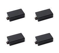 VENEKA 4 X plastica sigillata Humbucker Pickup Cover Fit SQ ST Pickup parti per chitarra (nero)
