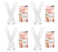 VENEKA 4X Smalto per Unghie Nel Vetro - per Unghie Nel Vetro Nano Buffer per Unghie Nel Lucidatore Lucidante per Unghie Naturali