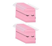VENEKA 50 Pezzi Sacchetti per La Cura Delle Ciglia Sacchetti per il Trucco nel Plastica Astuccio per il Trucco da Toilette Cosmetici da Viaggio con Coulisse Rosa,S
