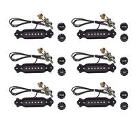 VENEKA 6X Imbracatura Pickup A Bobina Singola A 6 Corde Pre-Cablata con Volume E Piatti A Tono per Scatola di Sigari Elettrica