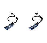 VENEKA 9 pin USB Header 1 2/4 femmina prolunga scheda desktop 9 pin USB HUB USB 2.0 9 pin connettore adattatore 30 cm 2 pezzi