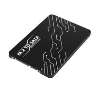 VENEKA Adattatore M.2 A SATA 2.5, Convertitore SSD NGFF Basato su SATA con Chiave B e M A Supporto Scheda SATA 3.0 2230 2242 2260 2280