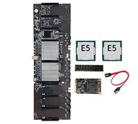 VENEKA BTC X79 Dual CPU Miner Scheda Madre DDR3 8 PCI-E X16 con 2620 CPU RECC 8G Memoria MSATA 120G SATA Cable Motherboard Set
