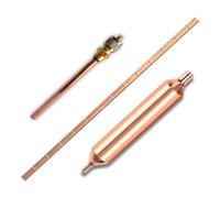 VENEKA Filtro Essiccatore Frigorifero con Valvola di Accesso, Filo di Saldatura Bronzo Fosforo per Riparazione Di Frigoriferi e Condizionatori