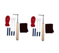 VENEKA Jujube - Set di 2 leve portatili professionali per accordare pianoforte, silenziatore e custodia, set di strumenti per leva di accordatura per pianoforte