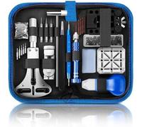 VENEKA Kit di Strumenti per La Riparazione Degli Orologi: per La Manutenzione, La Sostituzione Della Batteria, La Regolazione Delle Maglie 'Orologio, Lo Smontaggio del Fondello