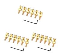 VENEKA Rectangle Guitar Bridge Saddles per Strat Tele Chitarra Elettrica Sostitutiva, (Confezione da 18)