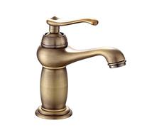 VENEKA Rubinetto per lavabo da bagno in ottone antico miscelatore in rame massiccio di lusso in stile europeo rubinetti