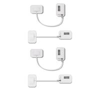 VENEKA Serratura per Frigorifero da 4 Pezzi Serratura per Congelatore Serratura per Porta del Frigorifero Combinazione Serrature di Sicurezza per Bambini per Cassettiere (Bianca)