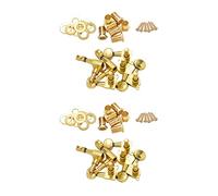 VENEKA Set di 12 girelle per manopole meccaniche (per sinistra e ), di fissaggio (oro)