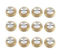 VENEKA Set di 3 cappelli Gold Top Knob per tasto Gold Foil