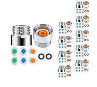VENEKA Set di 80 riduttori di flusso per doccia, limitatore d'acqua, filettatura 1/2", dimensioni 4, 6 e 9 l/min