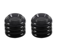 VENEKA Tazze per Pianoforti 8 Pezzi Tazze per Piedini per Pianoforte Verticale Nel Plastica Set di Piedini per Accessori per Pianoforte Verticale (Nero)