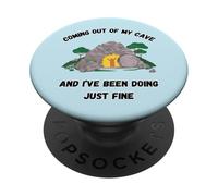 Venendo fuori dalla mia caverna e sto facendo solo belle canzoni PopSockets PopGrip Adesivo