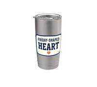 Venerdì a forma di cuore a forma di cuore simbolo rosa venerdì Bicchiere termico in acciaio inox doppia parete