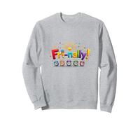 Venerdì! Celebrazione Colorata per i guerrieri del fine Settimana Felpa, Unisex per Adulti, Grigio Melange, M