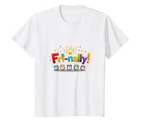 Venerdì! Celebrazione Colorata per i guerrieri del fine Settimana Maglietta, Bambini, Bianco, 2 Anni