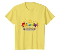 Venerdì! Celebrazione Colorata per i guerrieri del fine Settimana Maglietta, Bambini, Limone, 4 Anni