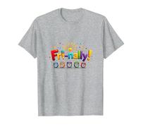 Venerdì! Celebrazione Colorata per i guerrieri del fine Settimana Maglietta, Uomo, Grigio Melange, S