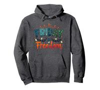 Venerdì = libertà: festeggia la liberazione del fine Settimana Felpa con Cappuccio, Unisex per Adulti, Grigio Scuro, XXL
