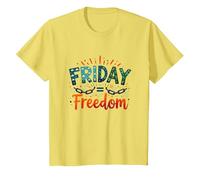 Venerdì = libertà: festeggia la liberazione del fine Settimana Maglietta, Bambini, Limone, 10 Anni