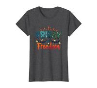 Venerdì = libertà: festeggia la liberazione del fine Settimana Maglietta, Donna, Grigio Scuro, 3XL