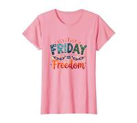 Venerdì = libertà: festeggia la liberazione del fine Settimana Maglietta, Donna, Rosa, XS
