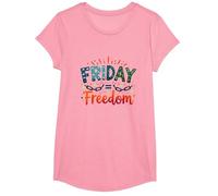 Venerdì = libertà: festeggia la liberazione del fine Settimana Maglietta, Ragazze, Rosa, S
