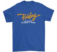 Venerdì My Second Favourite F Word Uomo T-Shirt 100% Cotone