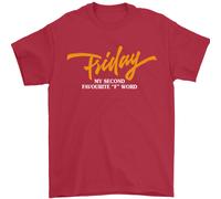 Venerdì My Second Favourite F Word Uomo T-Shirt 100% Cotone