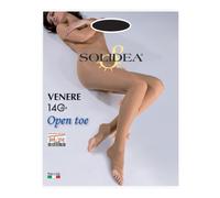 Solidea Collant VENERE 140 – 140 den Nero, punta aperta – Taglia L (art. 0480A4)