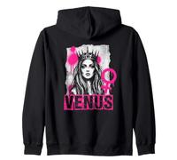 Venere Dea Ribelle Femminile Simbolo Potere Felpa con Cappuccio