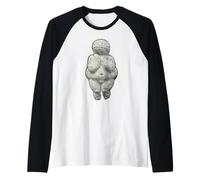 Venere di Willendorf Arte preistorica Body Positive Maglia con Maniche Raglan