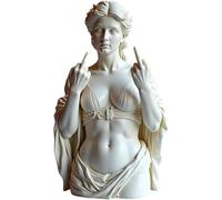 Venere Senza Scuse, Statua del Dito Medio, Decorazione per la casa in Resina audace, Statua gestuale della dea Greca, Ornamento scultoreo per Ribelli Moderni, Decorazione Divertente e Unica
