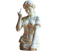Venere Senza Scuse, Statua del Dito Medio, Decorazione per la casa in Resina audace, Statua gestuale della dea Greca, Ornamento scultoreo per Ribelli Moderni, Decorazione Unica e Divertente