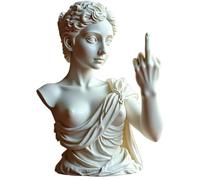 Venere Senza Scuse, Statua del Dito Medio, Decorazione per la casa in Resina audace, Statua gestuale della dea Greca, Ornamento scultoreo per Ribelli Moderni, Decorazione Unica e Divertente