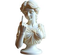 Venere Senza Scuse, Statua del Dito Medio, Decorazione per la casa in Resina audace, Statua gestuale della dea Greca, Ornamento scultoreo per Ribelli Moderni, Decorazione Divertente e Unica