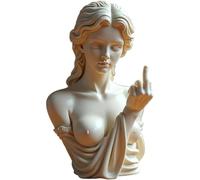 Venere Senza Scuse, Statua del Dito Medio, Decorazione per la casa in Resina audace, Statua Scultura con Gesto della dea Greca per Ribelli Moderni, Decorazione Divertente e Unica Che Mostra