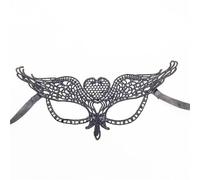 Venetian Lace Masquerade Mask - Delicate Half Face Cover for Balls & Weddings (Black, Women's Elegant Party Mask)(Sword head)