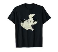 Veneto Mappa Word Art - Souvenir Italia Maglietta