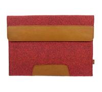 Venetto - Custodia per notebook da 15,6", in feltro, per Acer Aspire, ASUS, Hewlett-Packard HP, MSI, Medion, Lenovo Microsoft con applicazioni in pelle