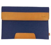 Venetto - Custodia per notebook da 15,6", in feltro, per Acer Aspire, ASUS, Hewlett-Packard HP, MSI, Medion, Lenovo Microsoft con applicazioni in pelle