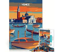 Venezia al crepuscolo - Puzzle da 1000 pezzi per adulti - Gioco di memoria divertente - Componenti robusti e ben definiti alleviare lo stress (50x75cm)