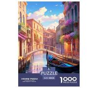Venezia, città d’acqua 1000 Pezzi Animazione Puzzle Classico Multicolore Esclusiva Amazon Regalo Per Adulti E Bambini Da 14 Anni E Più 38x26cm/1000pcs