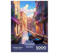 Venezia Città d'Acqua Jigsaw Per Adulti Laguna 1000 Pezzi Puzzle Decorazione Interna Unica Regalo Per Amore E Amico Per Gioco Familiare Gioco Education Stress Relief 70x50cm/1000pcs