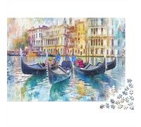 Venezia Città d'acqua Puzzle Impossible 1000 Pezzi Decorazione Per La Casa. Rilassamento E Intelligence Per Adulti E Ragazzi Da 14 Anni 1000pcs (75x50cm)