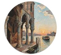 Venezia città dell'acqua Jigsaw Puzzle Impossibili 1000Pcs costruzione Decorazione Per La Casa. Giochi Rilassamento E Intelligence Per Adulti E Bambini Da 12 Anni 1000pcs (67.5x67.5cm)