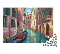 Venezia città dell'acqua Puzzle Impossible 1000Pcs Water Town Decorazione Per La Casa. Rilassamento E Intelligence Per Adulti E Ragazzi Da 14 Anni 1000pcs (75x50cm)
